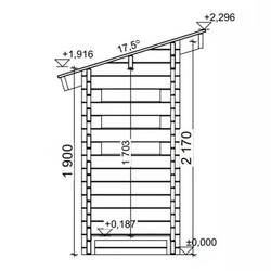LP GARDEN jätekatos J1, kevythirsi 42x145, 1,4m²